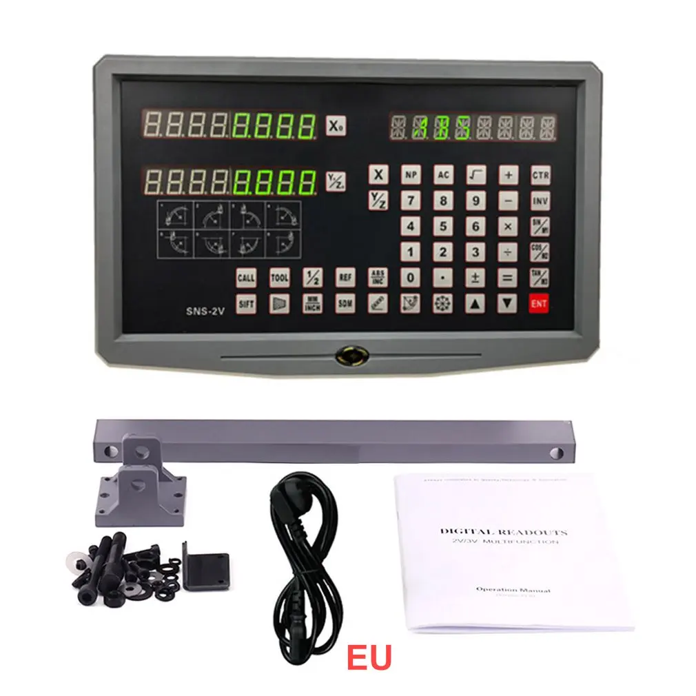 

Linear Encoder/Sensor/Ruler Scale Grating 2 Axis/ 3 Axis Dro Digital Readout Display Unit For Milling Machine Lathe SNS-2V