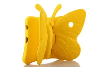 

3D Cartoon Butterfly Children Safe Non-toxic EVA Tablet Case for IPad 2 3 4 9.7" Shockproof Stand Cover for Ipad 2 3 4 Funda+pen