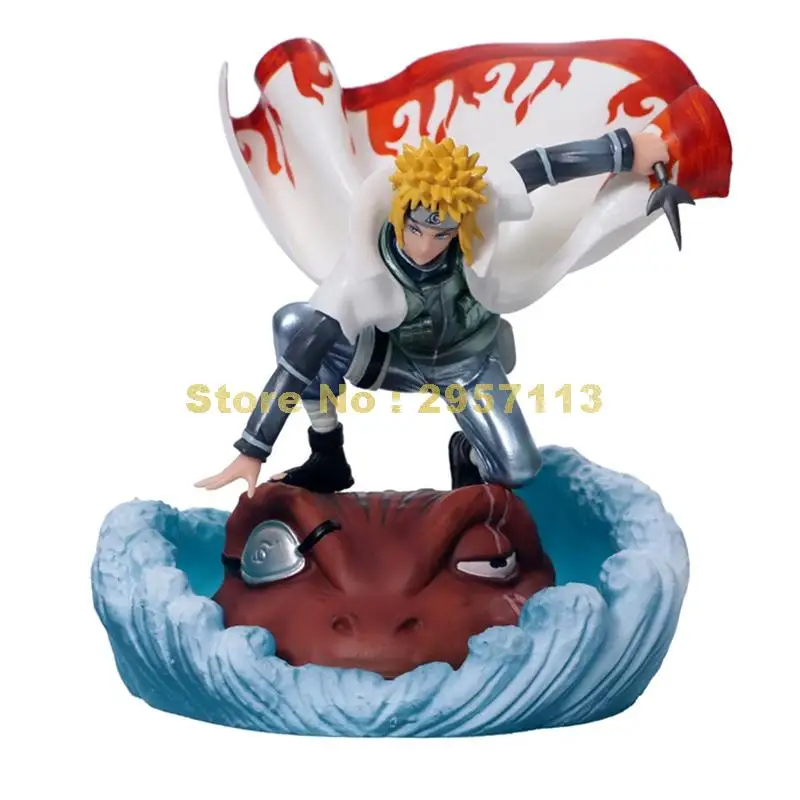 Аниме naruto namikaze minato yondaime hokage gama bunta ПВХ Фигурки Коллекционная модель 19 см игрушка |