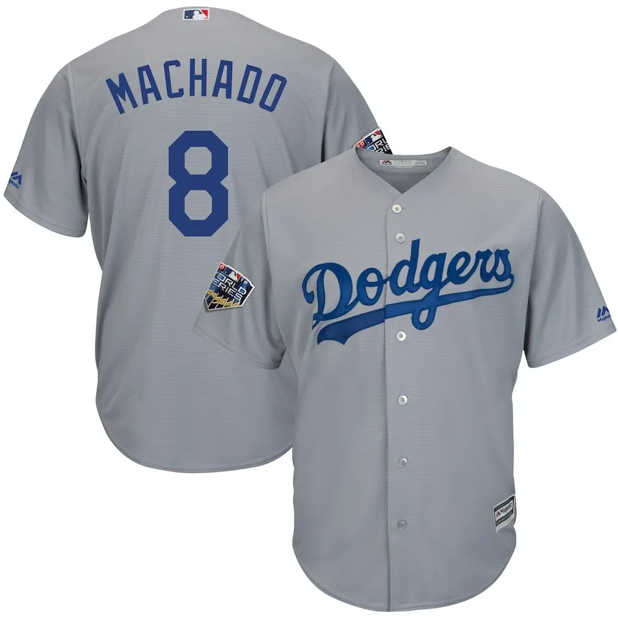 Синий Мужчины Джерси#8 Manny 27 Matt Kemp 74 Jansen 13 Max Muncy 66 Yasiel Puig World - Цвет: Синий