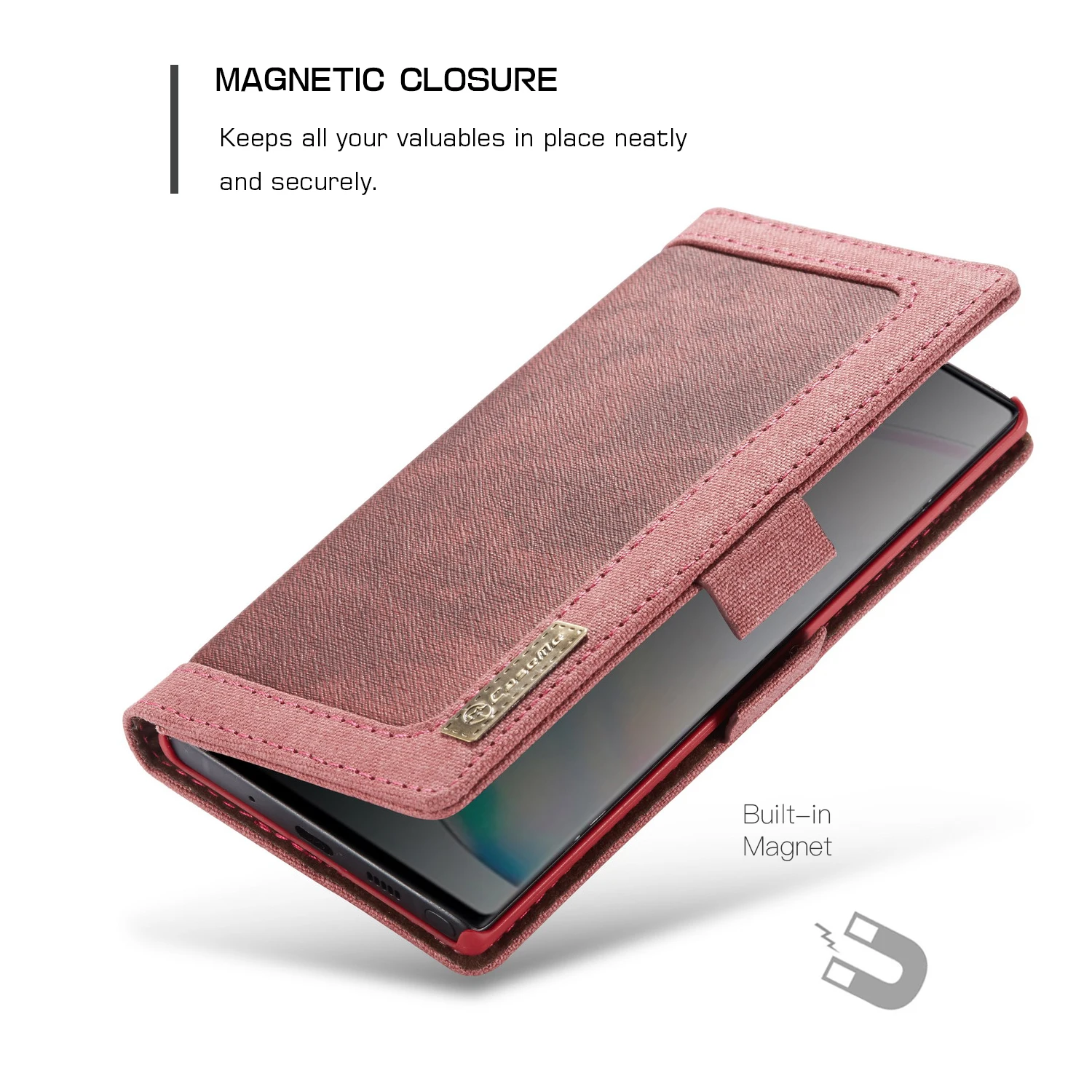 Чехол Me Jean, дизайнерский кожаный чехол для samsung Galaxy Note 10 Plus, кошелек, чехол с отделением для карт, карман для денег, чехол для телефона s, S6, S7, S8, S9, S10 - Цвет: Красный