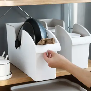 

Food Grade Plastic Pulley Pot Lids Cover Cookware Seasoning Storage Box Shelf pulleys at the bottom pulled smoothly