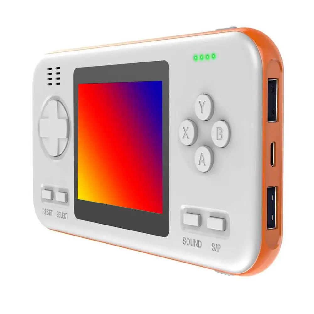 Мини Ретро портативная игровая консоль 416 игр+ мобильный телефон power Bank цветной экран портативная мини портативная игровая консоль