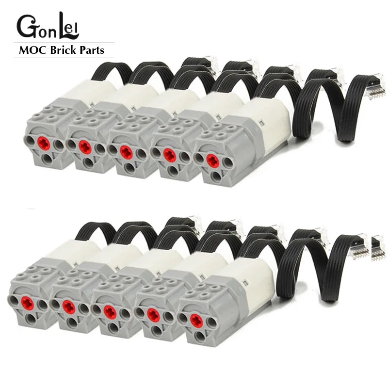 Commercio All'Ingrosso 10 Pz/Lotto Electrics Power Function Medium Motor Building Blocks Parte Adatta Per Il 45300 Wedo 2.0 Classic Robotics Toy 21980