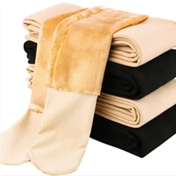 

Warm Women's Velvet Winter Leggings Ankle-Length Keep Autumn Winter Solid Pants High Waist Large Size Women Leggings Pantyhose