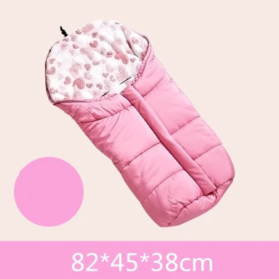 Зимний детский спальный мешок, хлопок, толстый теплый Конверт для новорожденных, спальный мешок, пеленка для младенцев, Прогулочная ДЕТСКАЯ КОЛЯСКА с конвертом, сумки с подножкой - Цвет: 04