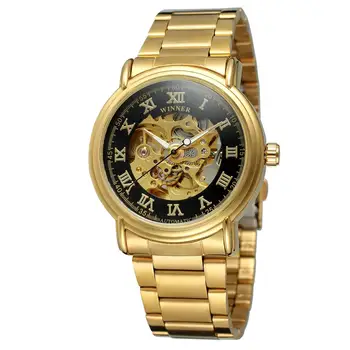 

Top Brand Men Watches Luxury Winner Brand Skeleton Dial Automatic Wristwatch Mechanical Clock Gifts Male Clock Relogio Masculino
