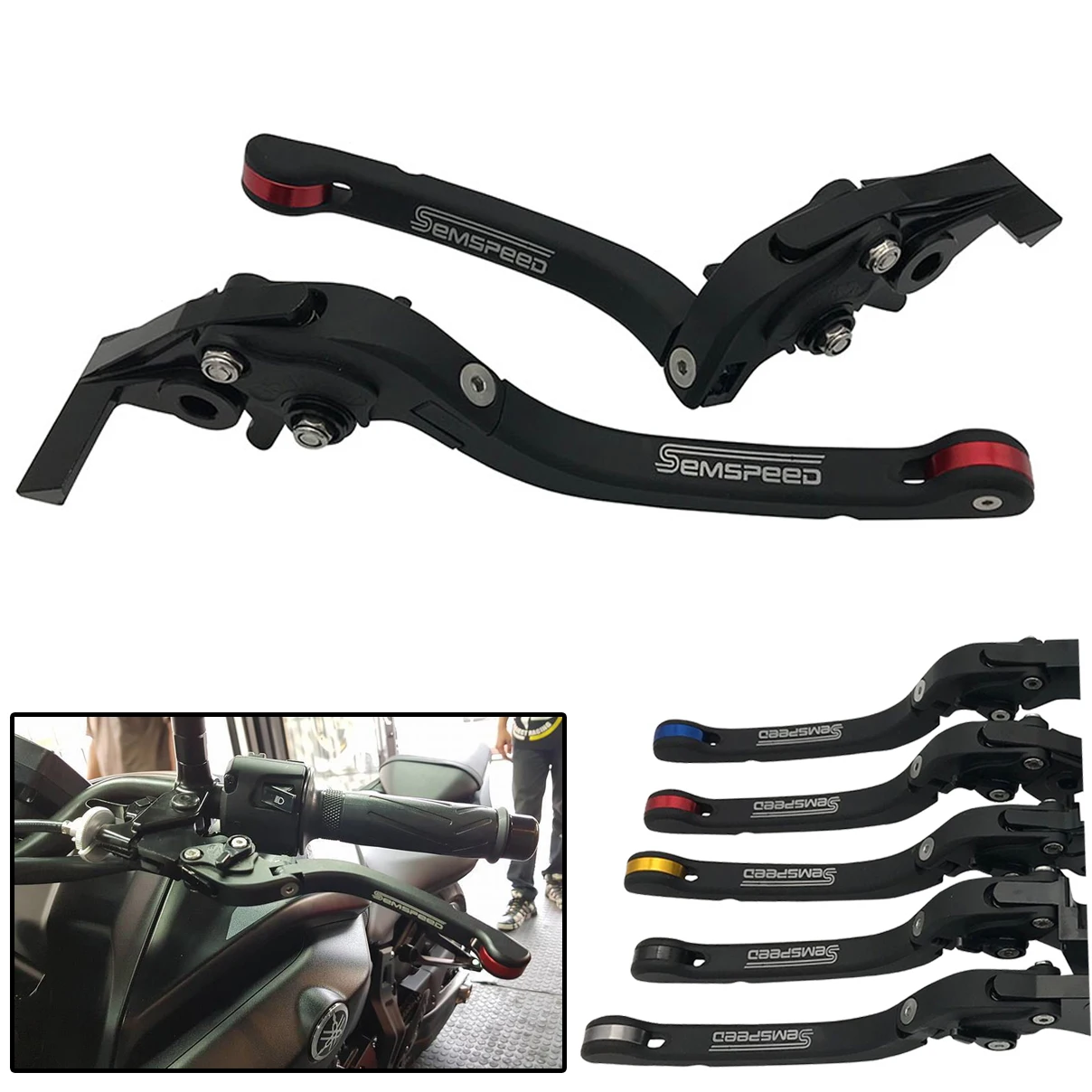 Складные рычаги SEMSPEED только для SUZUKI HAYABUSA/GSXR1300 GSXR 1300 2008-2016 2017 2018 мотоциклетные
