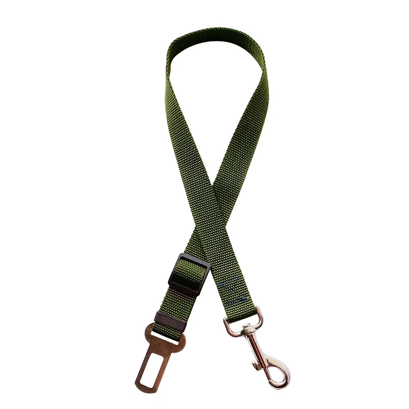 Army green Автомобильный ремень безопасности для домашних животных, регулируемый ремень безопасности для домашних животных, поводок для собак, товары для питомцев, товары для щенков, товары для безопасности - Цвет: Army green