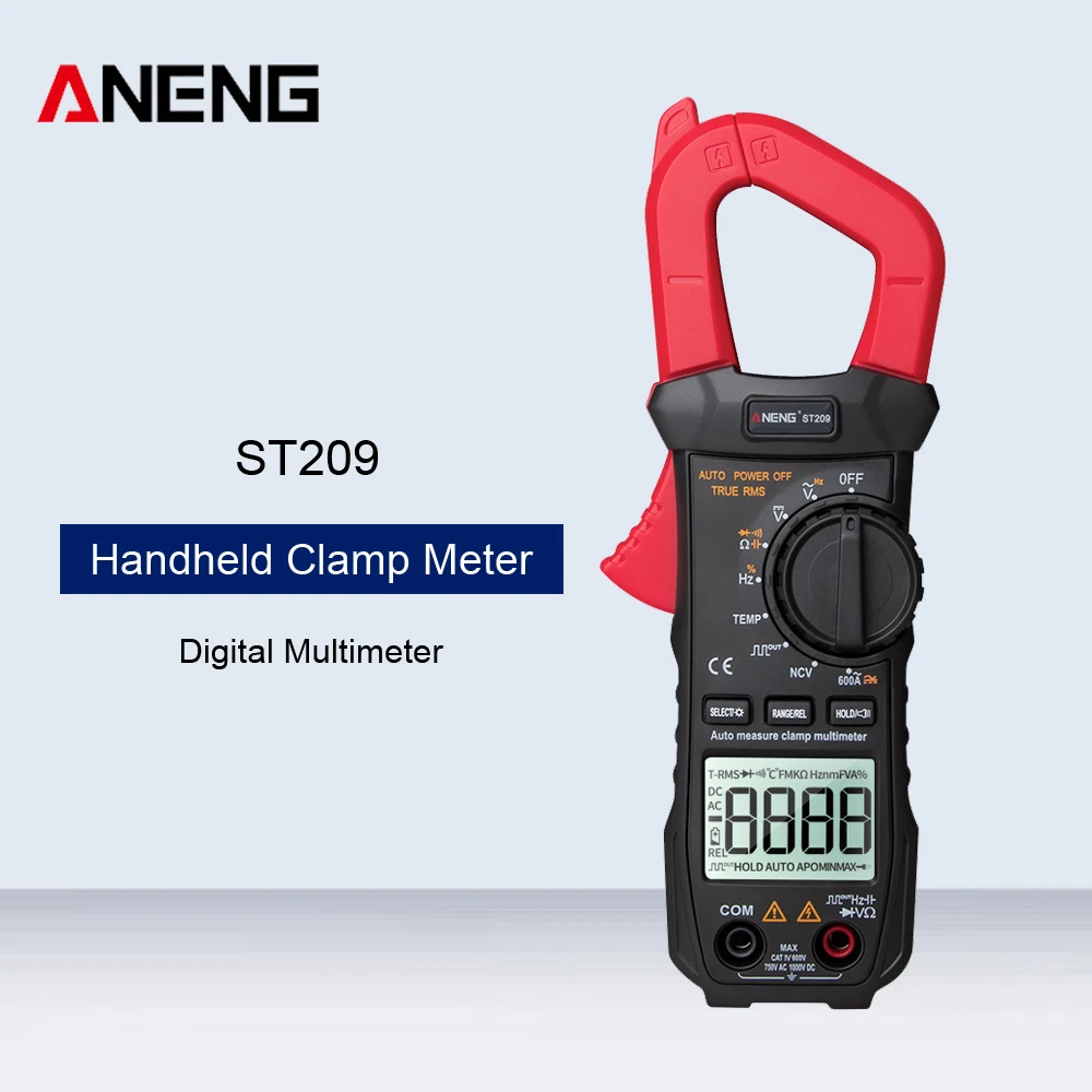 Portable High Precision Digital Clamp Meter 6000 Count AC DC Current Clamp Meter Tester Test Measurement Portable High Precision Digital Clamp Meter 6000 Count AC DC Current Clamp Meter Tester Test Measurement