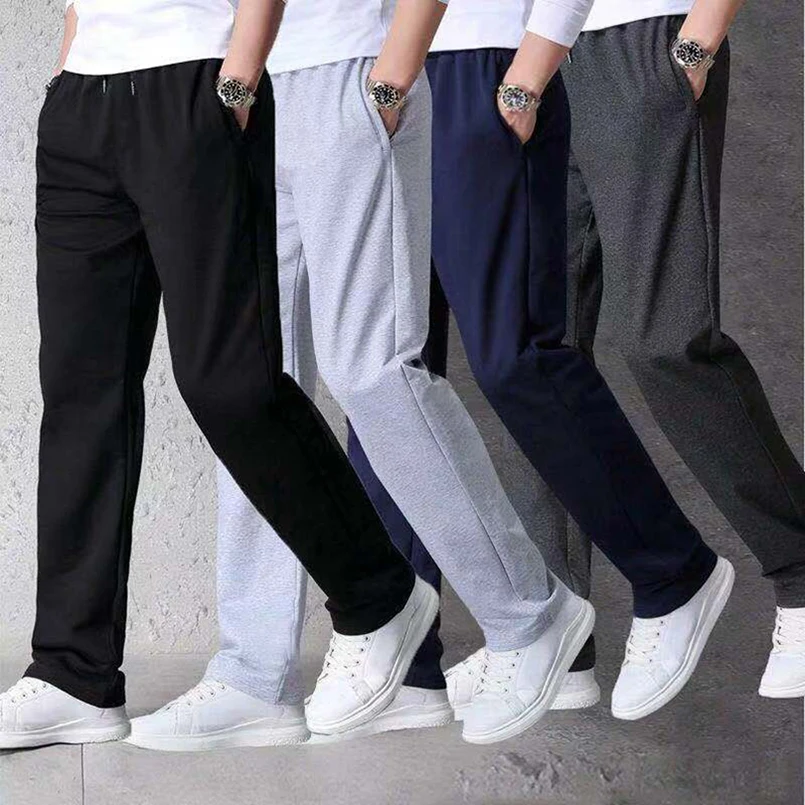 Cotton Men Sweatpants Sports Joggers Pant Tracksuit Jogging Trouser Plus Size 5xl 6xl 7xl Sportswear Wide Leg Cloth 2025 Spring 2