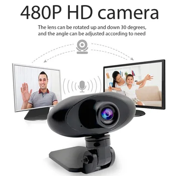 

For Desktop Computer Auto Focusing Adhesive Home Office Noise Reduction Conference USB Webcam Video Recording With Microphone