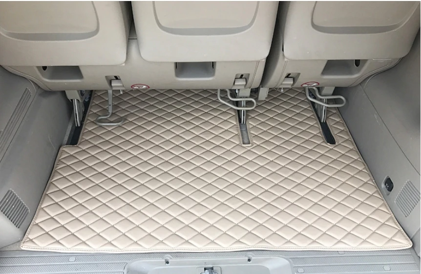 Индивидуальный полный набор автомобильных ковриков+ коврик для багажника для Mercedes Benz Viano 7 8 мест W639-2004 водонепроницаемые ковры для Viano 2009