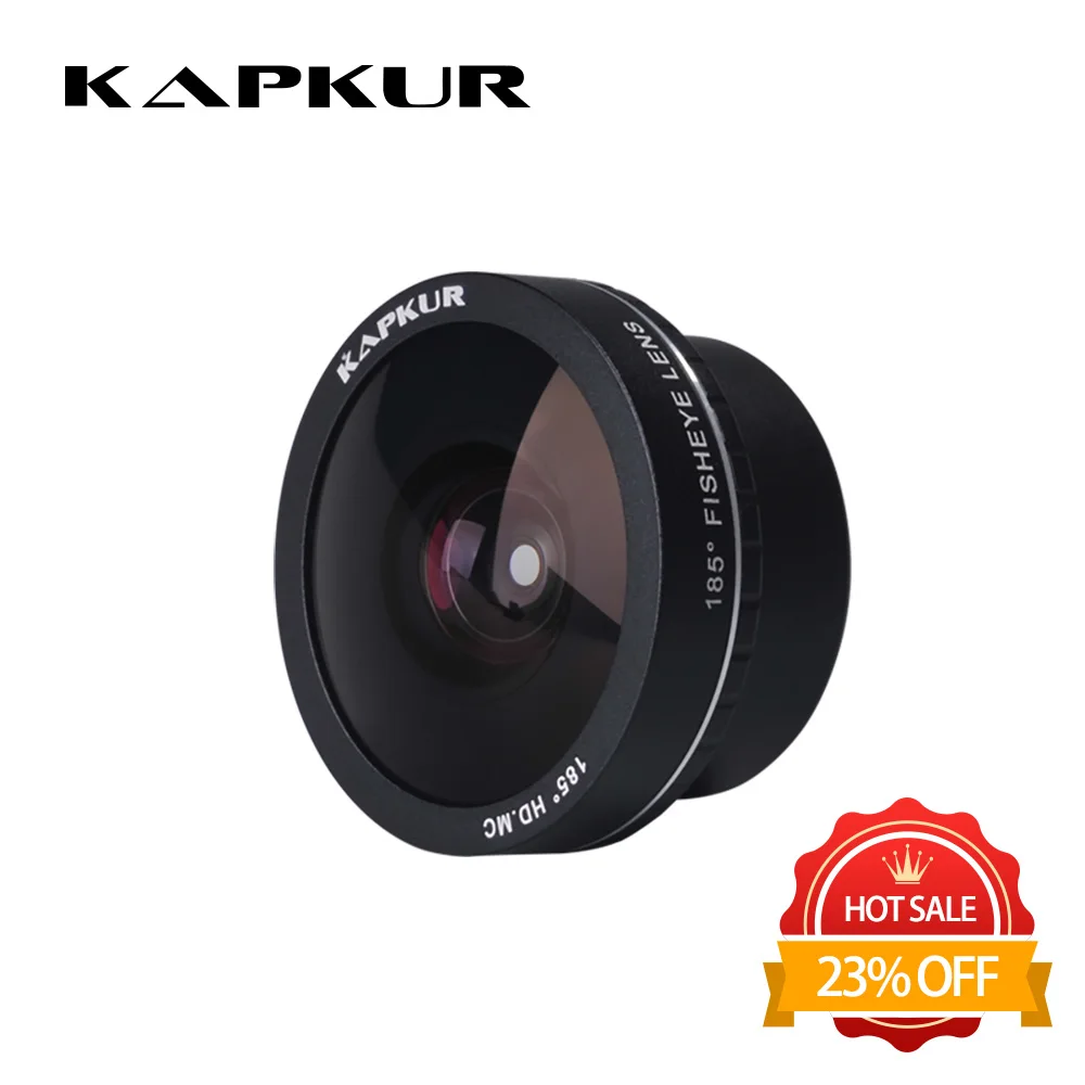 Объектив для телефона kappur, 185 градусов HD 4k рыбий глаз, объектив для камеры телефона для серии Huawei смартфон