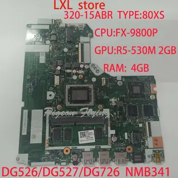 

NMB341 for lenovo 320-15ABR motherboard Mainboard laptop 80XS PN: 5B20P11122 5B20P11124 CPU:FX-9800P GPU:R5-530M 2GB RAM:4GB