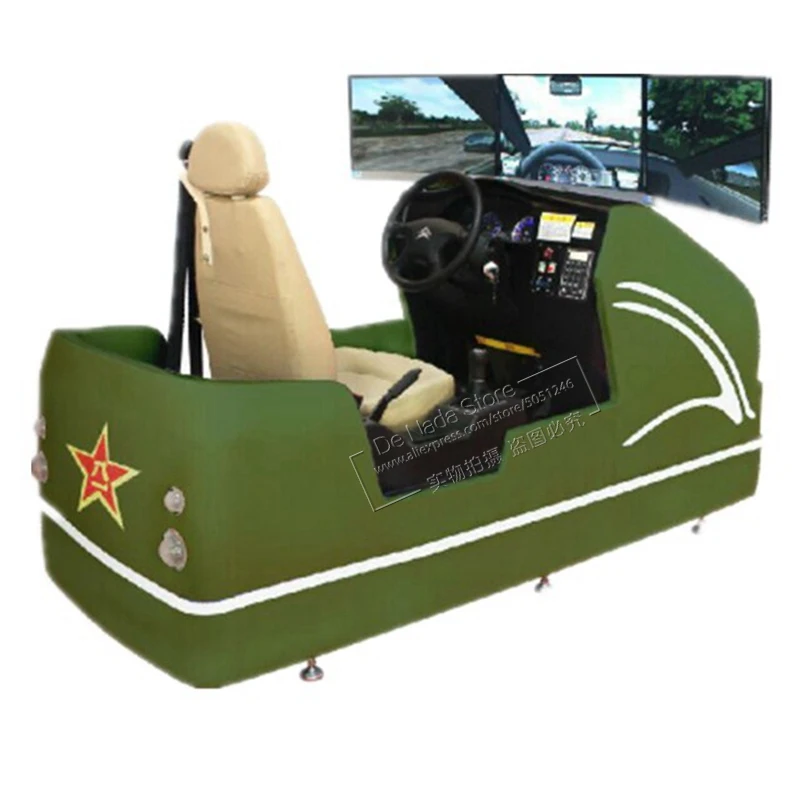 Driving School Practise Training Equipment Standard Car Driving Simulation Machine With Low Price And 3 Screens