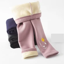 Children Long Trousers Winter Girls Leggings Thick Warm Pants For Autumn Winter Soft Nap Kids Pants 3-10 Years Baby Girl Legging