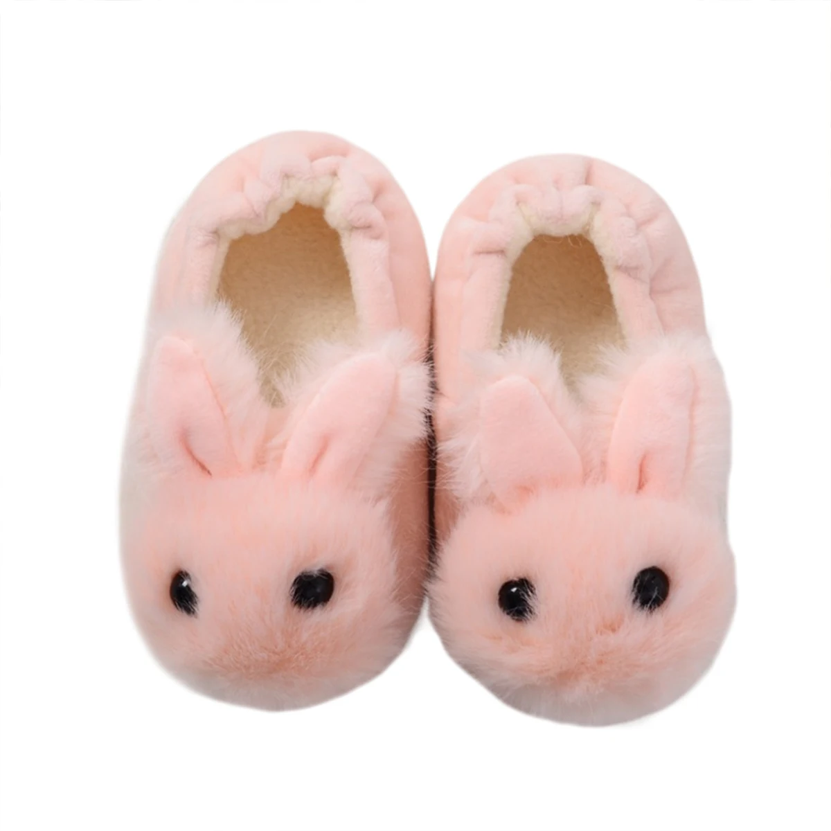 Toddler Girls Bunny Slippers Winter Warm Anti-Skid Shoes Slippers Plush Winter House Shoes for 1-6 Years Old Boy Girl 