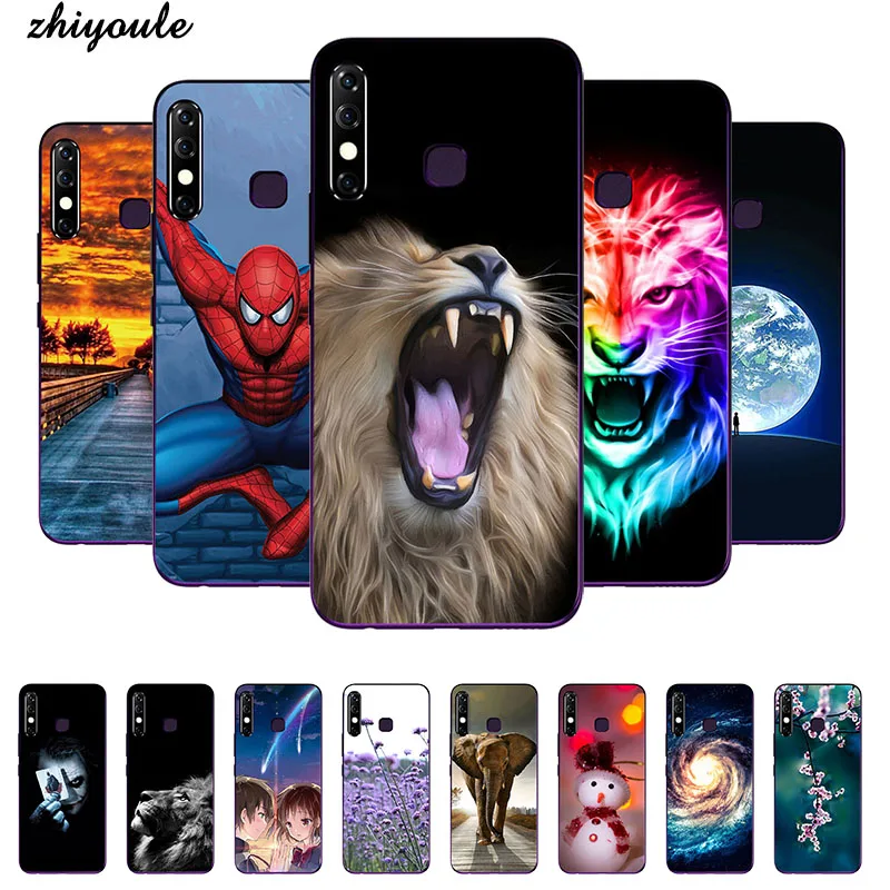 Модный чехол для телефона для Lenovo Vibe A Горячая 8 Печатный чехол для Lenovo Vibe A Hot8 lite цветной, мягкий, из ТПУ на заднюю панель животное оболочка мультяшная Роза