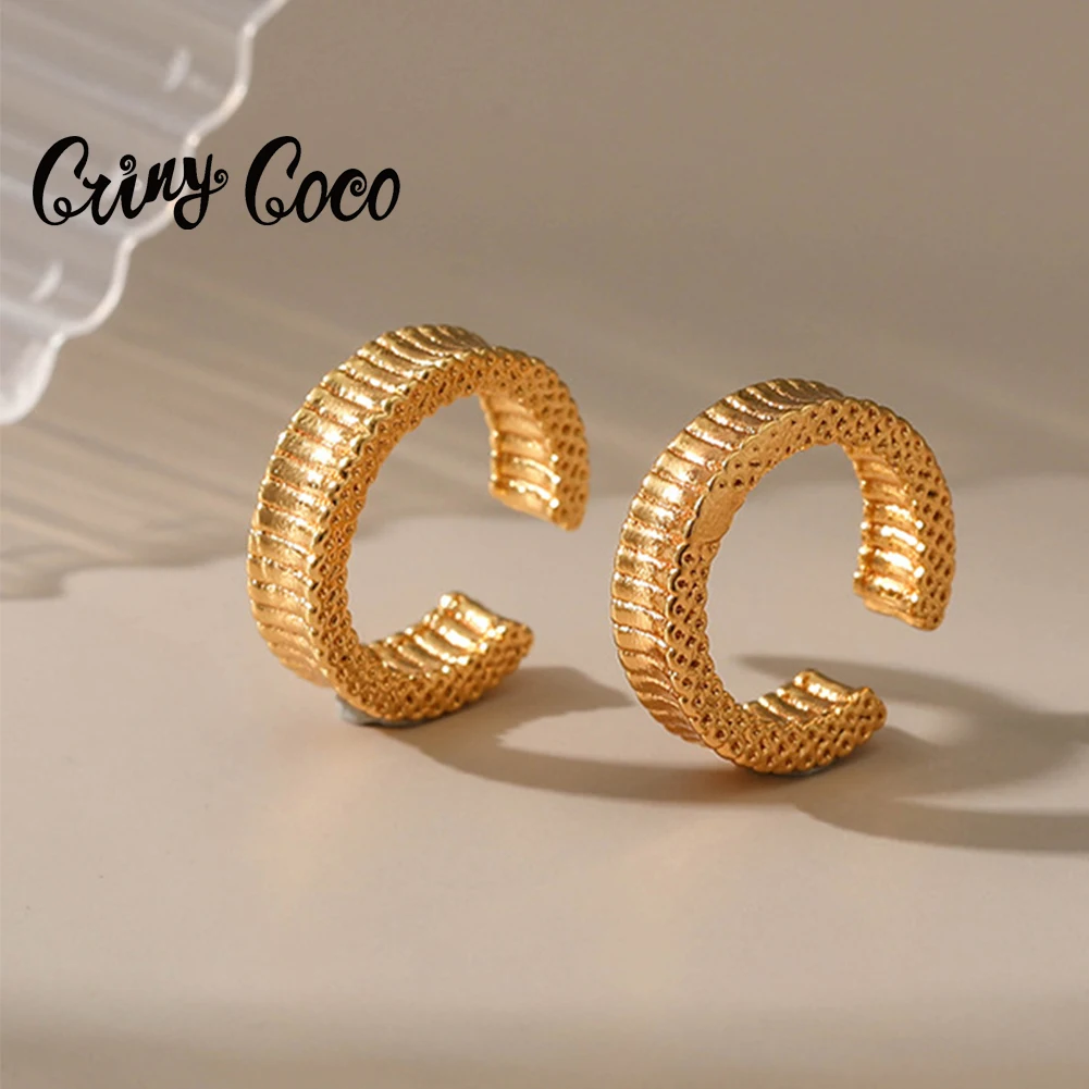 Женские серьги-клипсы для ушей Cring Coco модные сережки в гавайском стиле без