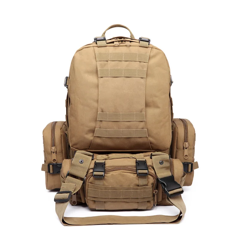 

Wholesale Multi-functional Outdoor Combination Backpack 600D Anti-Spillage Oxford Cloth Large-Volume Deconstructable Backpack