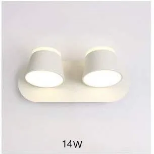 Nordic LED Wall Lamp Modern 8W 14W 24W 85-265V Rotatable Bedroom Bedside Reading Light Bathroom Aisle Wall Sconce Hotel Lighting wall lights Wall Lamps