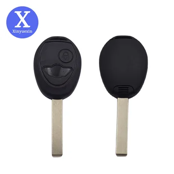 

Xinyuexin Car Key Case Shell Styling Entry Cover for Bmw Mini Cooper R50 R53 2 Buttons Uncut Blade Blank Remote Car Key Shell