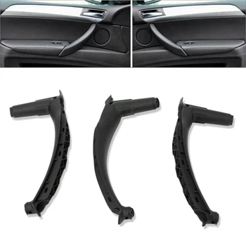

Car Interior Inside Door Panel Handle Pull Trim Cover 3Pcs Set For-Bmw E70 X5