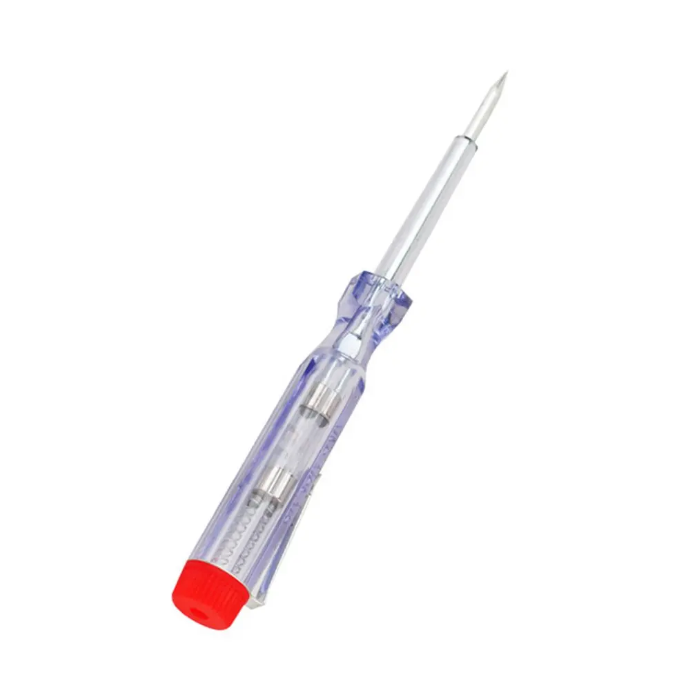 Car Battery Test Pen Small DC Transparent Test Pencil With Led Lights Car Modification And Maintenance Pencil 6-24V