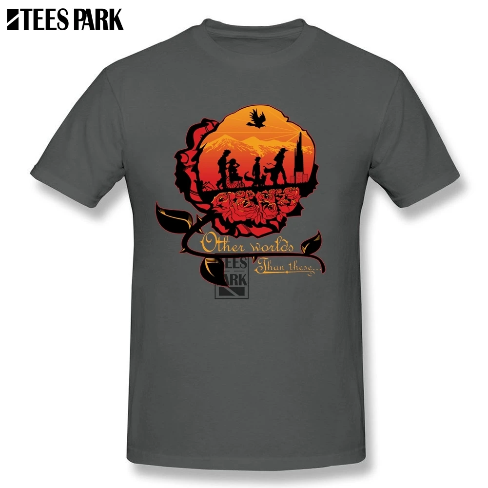 The Dark Tower Stephen King Funky T Shirts Men's 100% Cotton Short Sleeved T-Shirts Popular Teenage Originals Cool Shirt Designs | Мужская