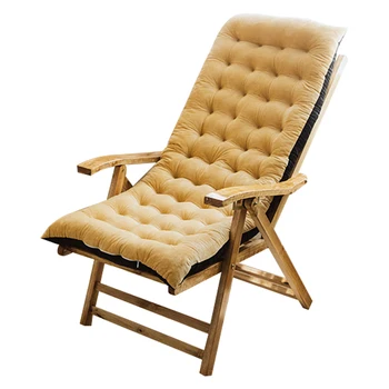 

Long Chair Cushion Recliner Rocking Chair Cushion Solid Color Thick Foldable Seat Cushion Sofa Cushion Garden Chair Cushion