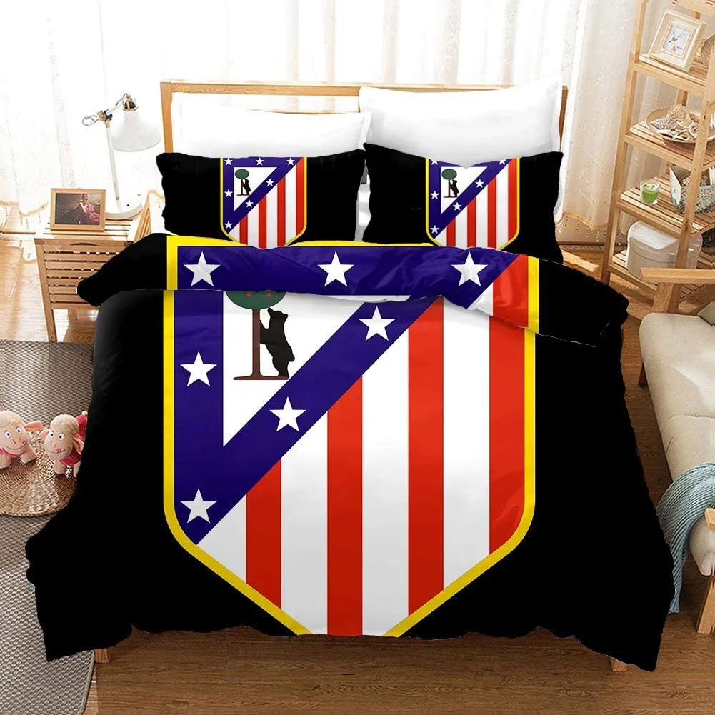 Club de fútbol Logo-frontera ropa de cama productos deseo de Amazon 3D ropa, textiles para el hogar, funda de edredón/2/3PC _ - AliExpress Mobile