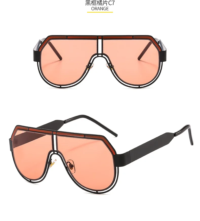 trend classic sunglasses Europe and the United States metal body large frame retro men and women fashion wild sunglasses