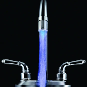 

Hight Quality Blue ColorLED Water Faucet Light Glow Shower Head Kitchen Tap Aerators Dropshipping