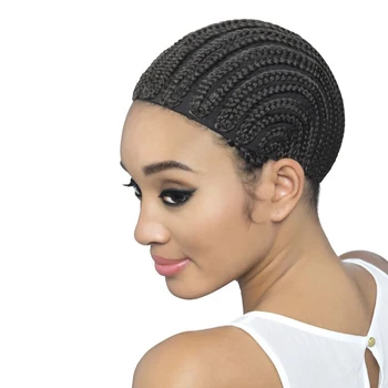 

Braid Synthetic Wig Cap Cornrow Brading Wig Crochet Caps With Adjustable Straps