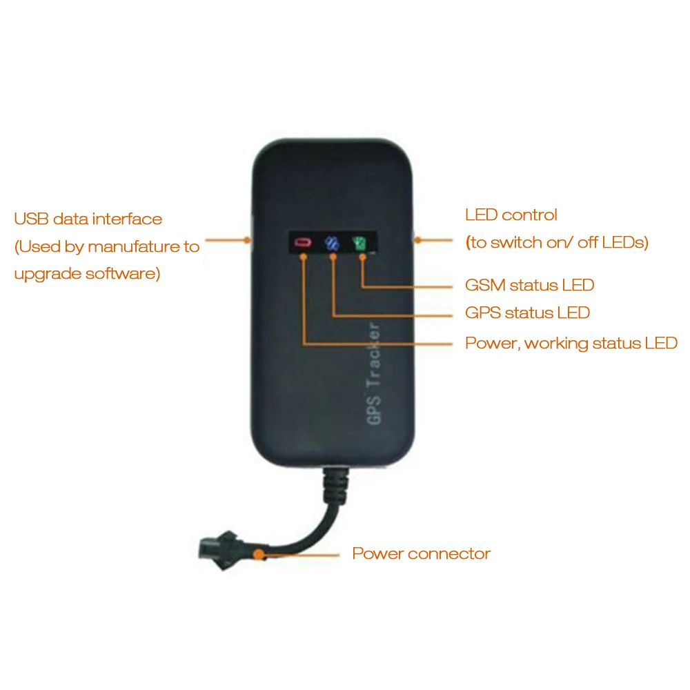 Vehcile GT02A Глобальный gps трекер Водонепроницаемый встроенный аккумулятор GSM для автомобиля мотоцикла автомобиля отслеживающее устройство онлайн