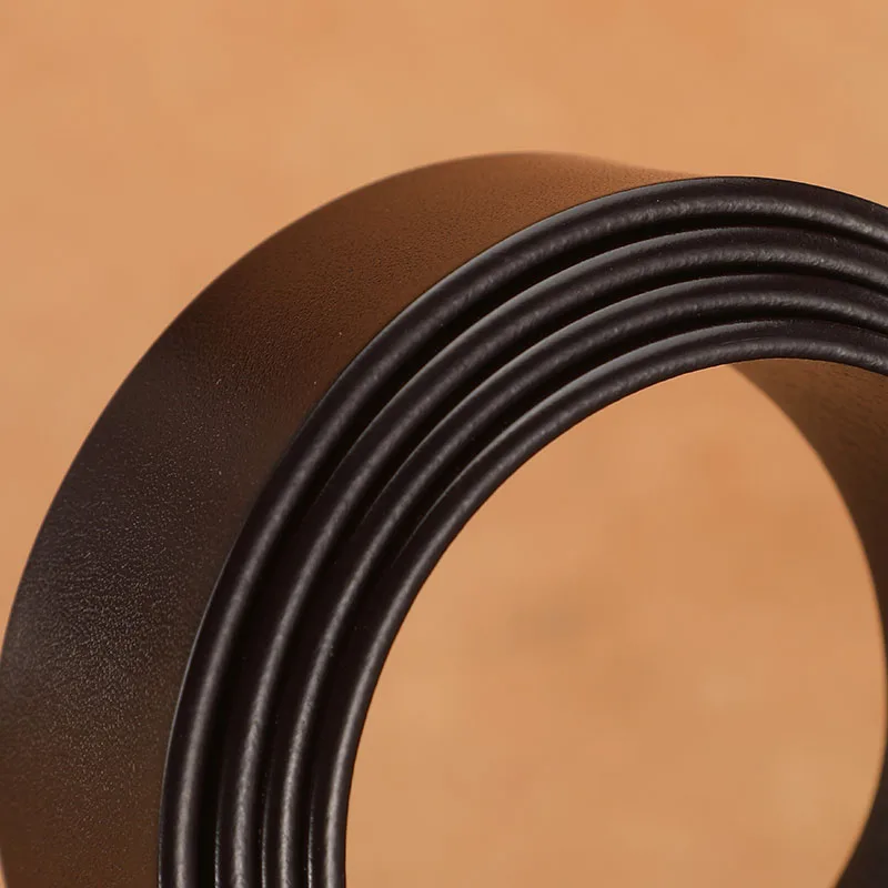 Genuine Leather Men\'s High Quality Belts Headless Belt Handmade DIY Full-Grain Leather  Top Layer Leather