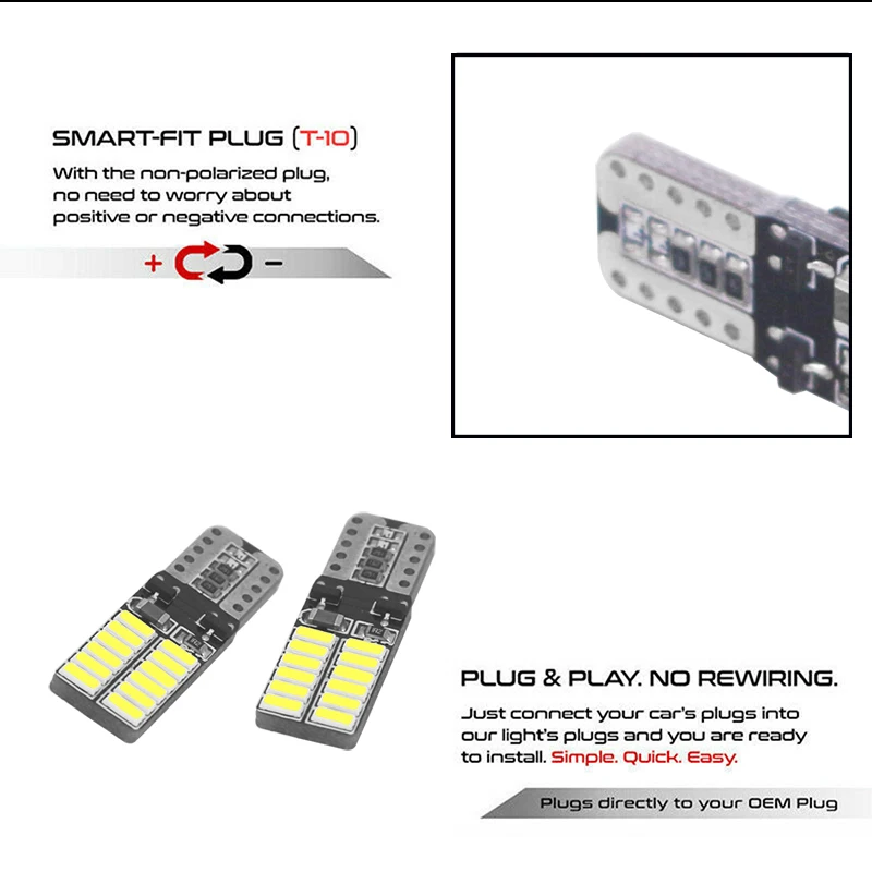 Сверхъяркая 12 SMD светодиодный ная лампа с комплектом дымчатого черного корпуса