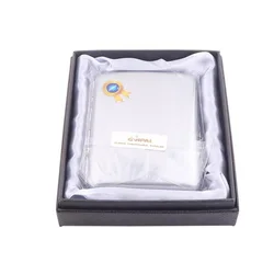 Premium Stainless Steel Cigarette Holder with Gift Box - Elegant Smoking Accessory (Silver)