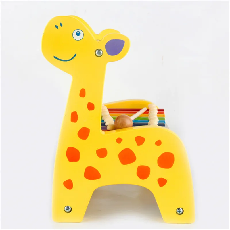 

Wooden Children Early Education ENLIGHTEN Multi-functional Deer Knock Piano Calculation Frame Replica zhu suan jia Bead-stringin
