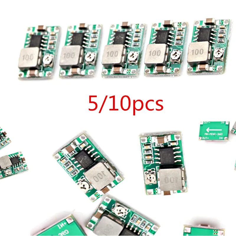 Горячая Распродажа 5/10 шт. RC самолет модуль Mini 360 DC DC/DC понижающий преобразователь