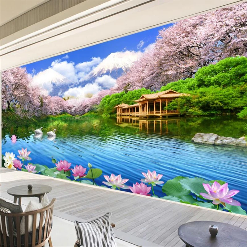 Beibehang-Very-beautiful-high-definition-cherry-TV-background-wall-custom-large-mural-wallpaper-papel-de-parede (1)