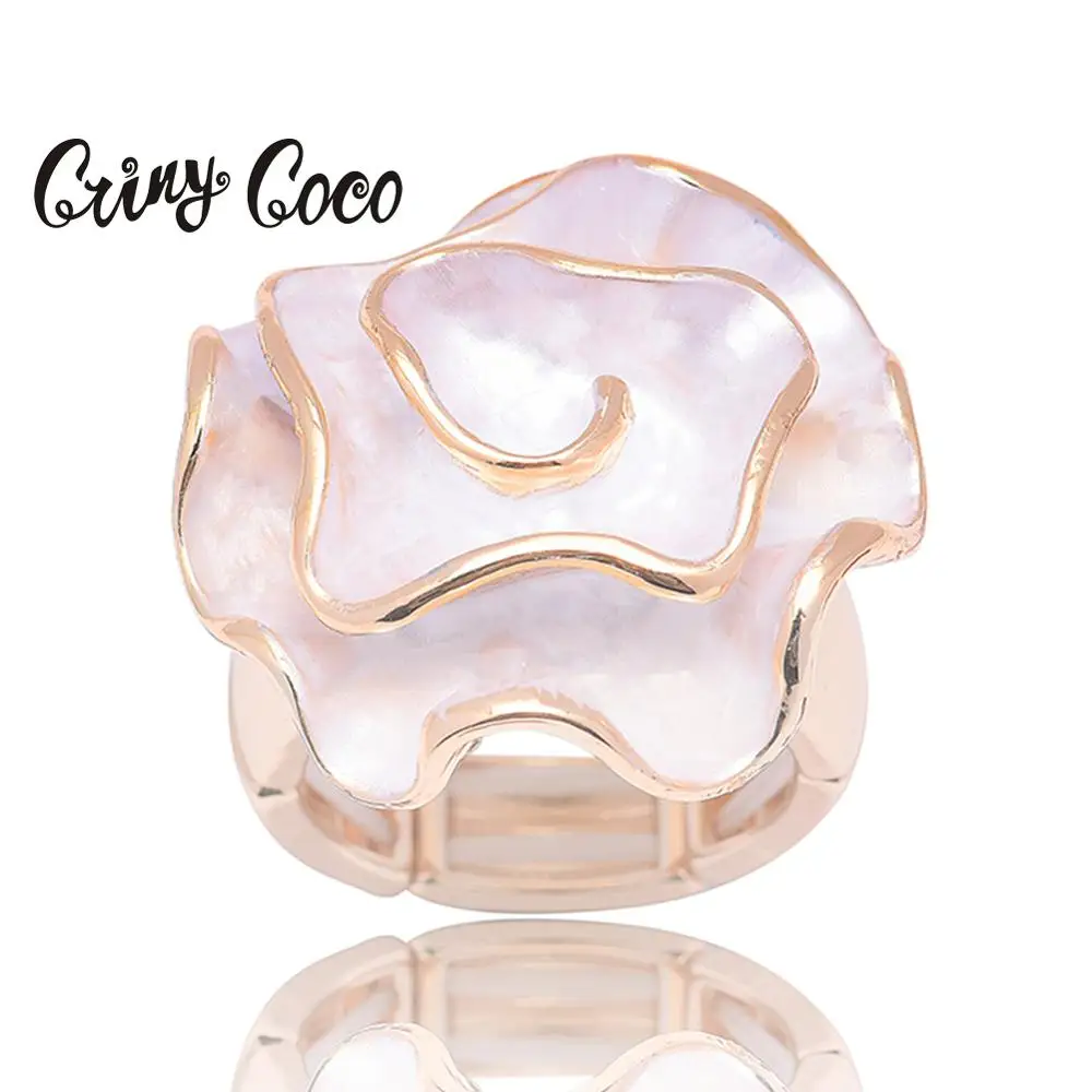 Ювелирные изделия Cring Coco модное кольцо с розами Трендовое металлическое золотого и серебряного цвета кольца