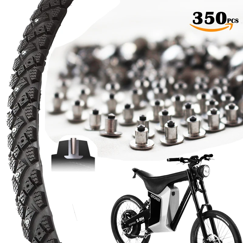 350 шт. 6,5 мм/0,2" Шипы для шин твердосплавный штифт алюминиевые шипы Шипы для зимняя шина гоночный горный велосипед Fatbike шипы зима