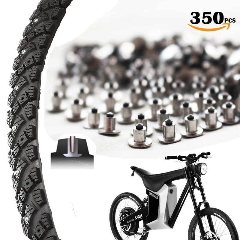 

350pcs 6.5mm/0.26" Tire studs Trye spikes Tungsten Pin Snow Tire Gripping Spikes Racing Mountain Bicycle Fatbike Spikes Winter