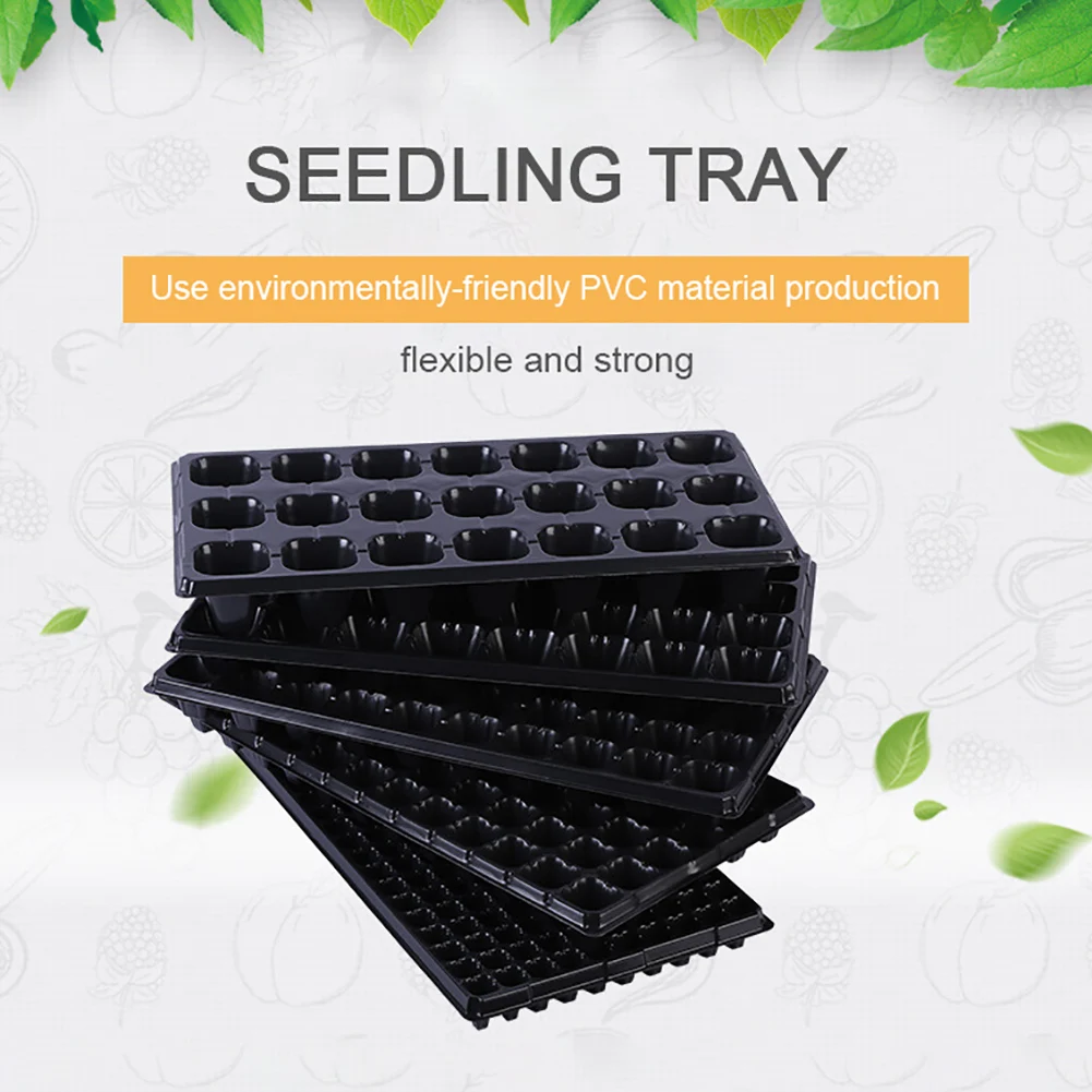 Seedling Tray Starter Plastic Nursery Tray Seed Plant Bonsai Flower Pot 200 Cell 