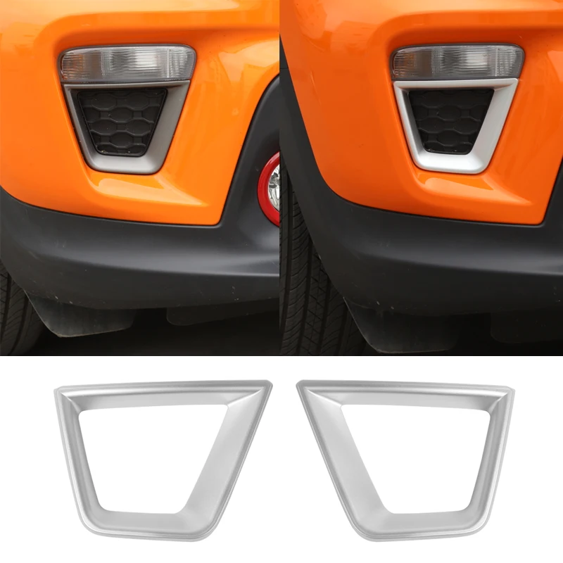 YCCPAUTO 2 шт. ABS Передние указатели поворота накладка рамка для Jeep Renegade автомобиля наружное украшение крышка наклейка