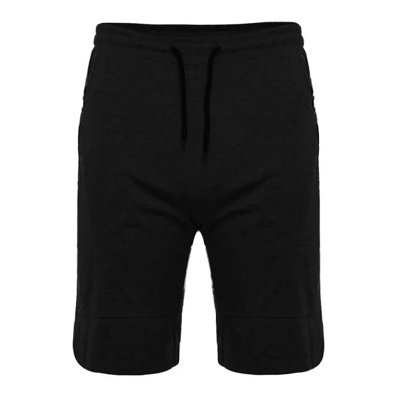 Модные мужские однотонные спортивные шорты для фитнеса, фитнеса, бега, обтягивающие тренировочные Мужские плавки с карманом на молнии