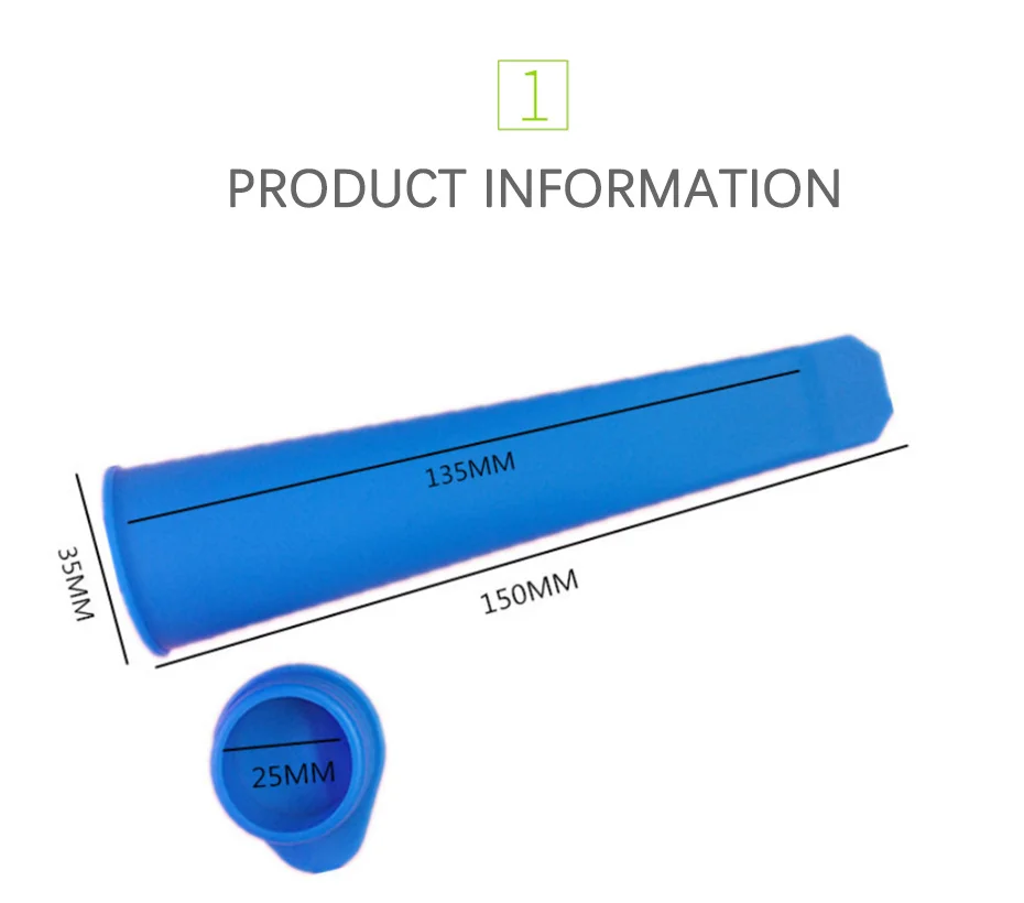 Description Picture 5 of itemSilicone Ice Stick Molds Form For Ice Cream Maker Diy Summer Frozen Ice Cream Mold Kitchen Tools Popsicle Maker Lolly Mould