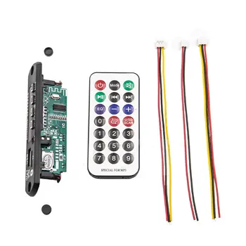 

Wireless MP3 WMA Decoder Board Remote Control Player 12V Bluetooth 5.0 USB FM AUX TF Card Module Car Radio MP3 Speaker